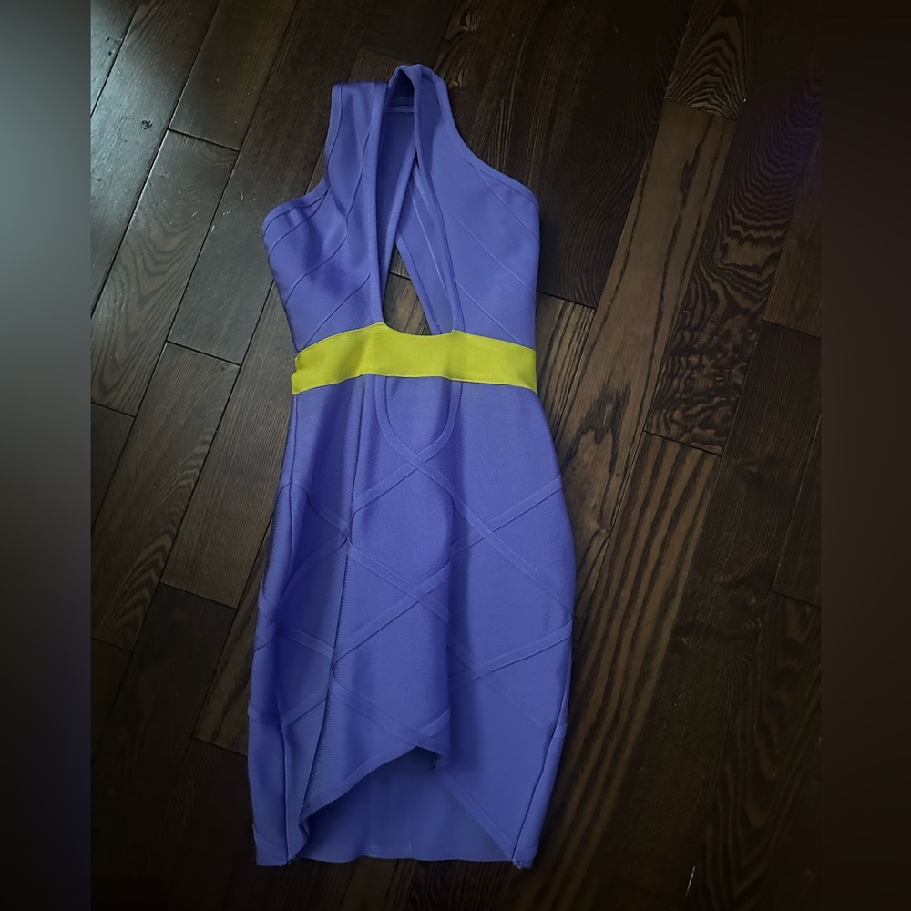 Purple and Yellow Dress